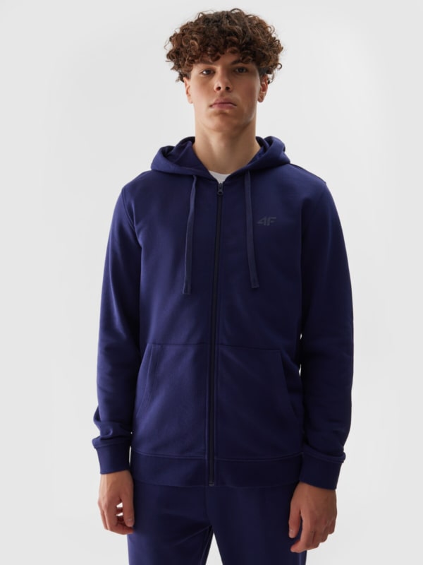 Men's zip-up hoodie - khaki | 4F: Sportswear and shoes