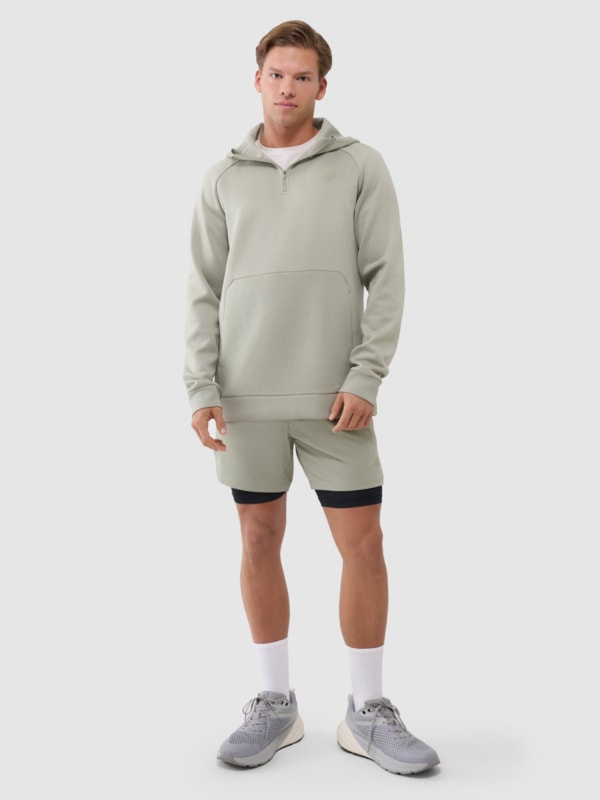 Men's quick-drying training shorts - khaki | 4F: Sportswear
