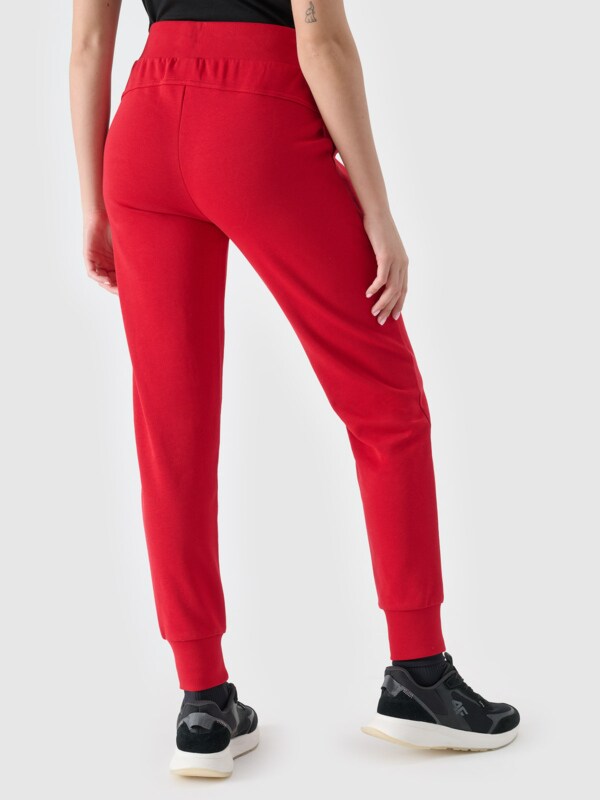 Women s joggers sweatpants red 4F Sportswear and shoes