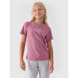Tシャツ・カットソー ICE B ICEBERG Women Tops F5R2 63374282 Pink Girl's printed T-shirt - pink | 4F: Sportswear and shoes
