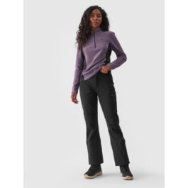 Women's softshell ski trousers 10000 membrane - black
