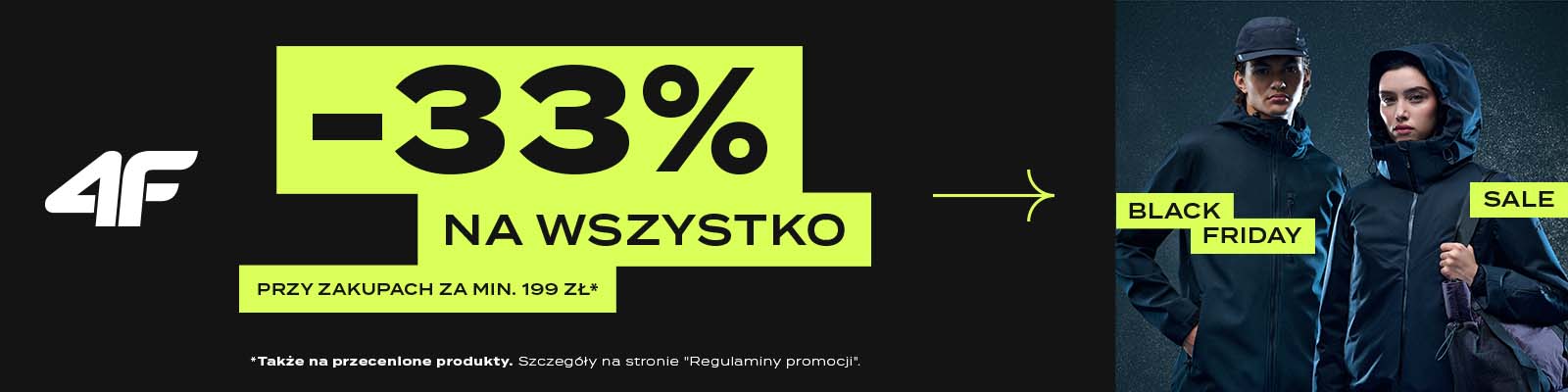 Black Friday 2024 w 4F ⚫ skorzystaj z promocji!